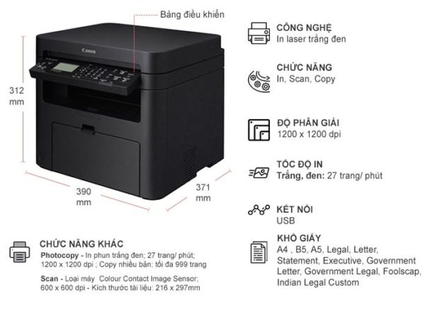 Máy in Laser đa chức năng Canon imageCLASS MF241D