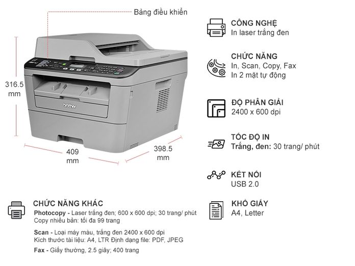 May in Brother MFC-L2701D