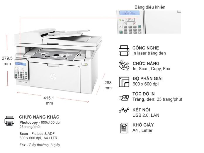 Hp laser MFP M130FN