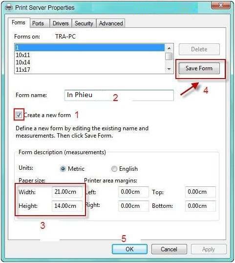 Set kho giay A5 may in kim Epson LQ310
