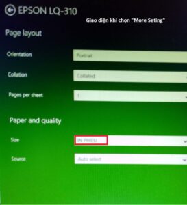 May in kim Epson LQ-310 form a5